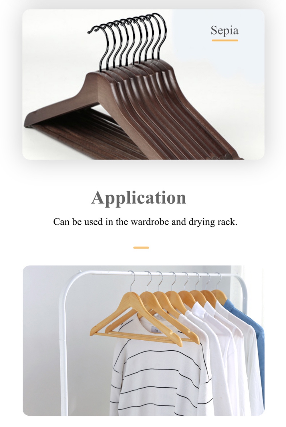 Premium Wooden Clothes Hanger-8